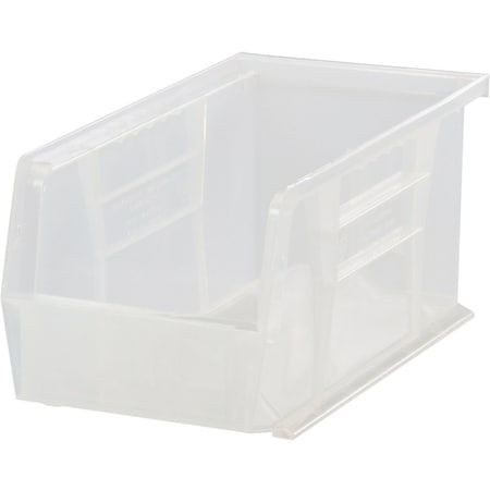 Quantum Storage Systems Storage Bin, Polypropylene, Clear, 4 in H QUS224CL